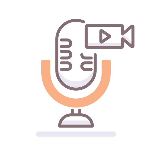 podcast Flaticons Lineal Color ikona