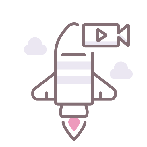 Rocket Flaticons Lineal Color icon