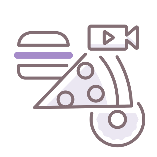 mukbang Flaticons Lineal Color icon