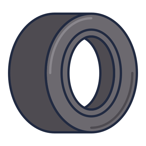 Neumático Flaticons Lineal Color icono