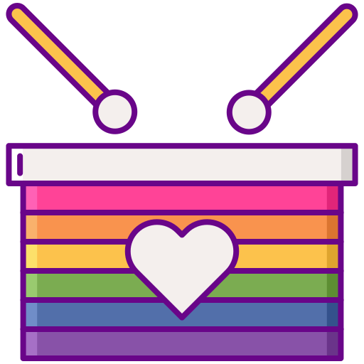 Desfile del orgullo Flaticons Lineal Color icono