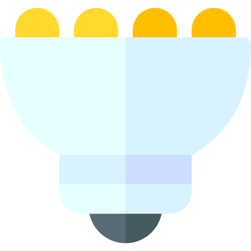 gloeilamp Basic Rounded Flat icoon