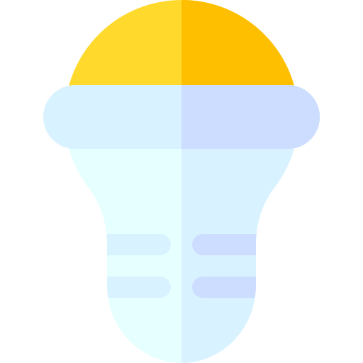 die glühbirne Basic Rounded Flat icon