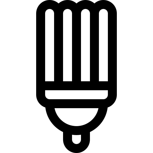 gloeilamp Basic Rounded Lineal icoon