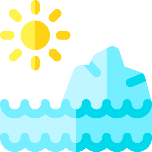 氷河 Basic Rounded Flat icon