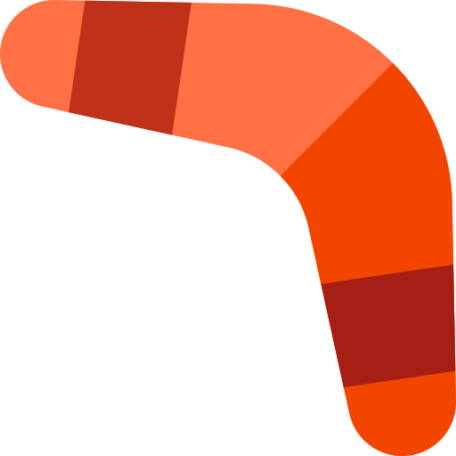 Bumerang Basic Rounded Flat icono