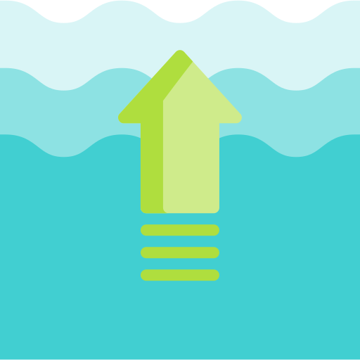 High tide Special Flat icon