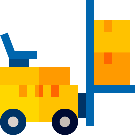 Forklift Basic Straight Flat icon
