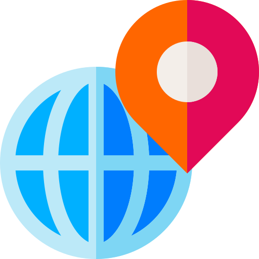 Globe grid Basic Straight Flat icon