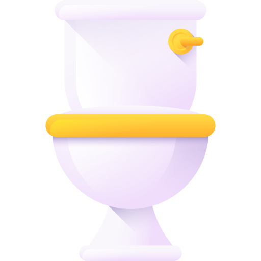 toilette 3D Color icona