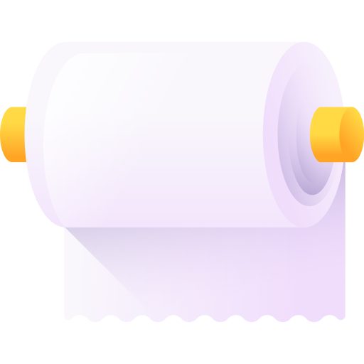 papier toaletowy 3D Color ikona