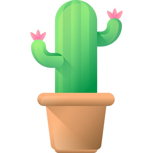 Cactus 3D Color icono
