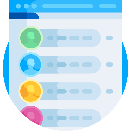 Contact list Detailed Flat Circular Flat icon