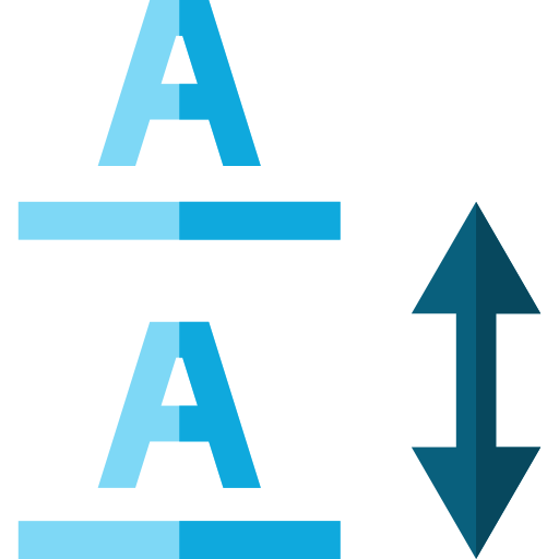 Interlineado Basic Straight Flat icono