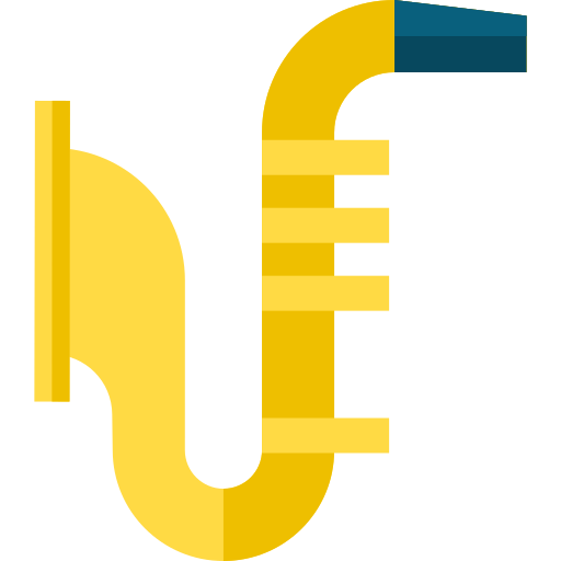 Saxophone Basic Straight Flat icon