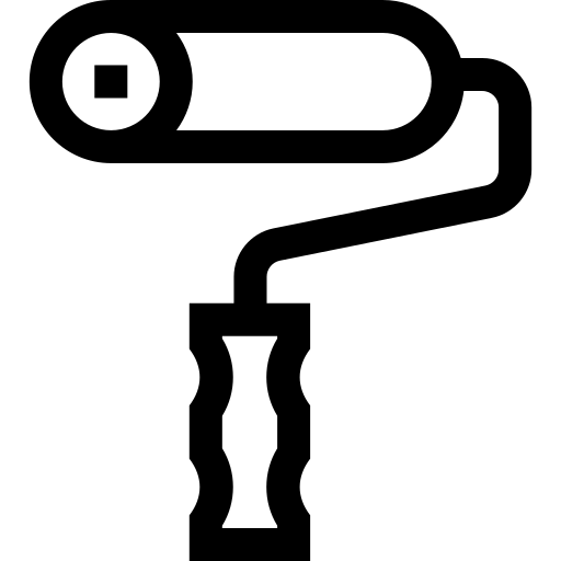 farbrolle Basic Straight Lineal icon