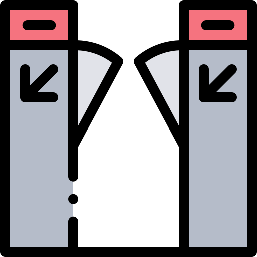 Turnstile Detailed Rounded Lineal color icon