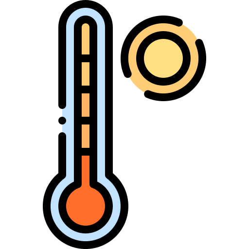 thermometer Vitaliy Gorbachev Lineal Color icon