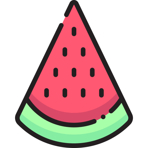watermeloen Vitaliy Gorbachev Lineal Color icoon