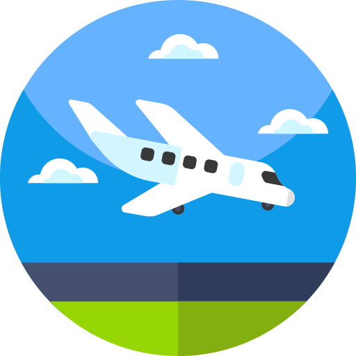 landung Geometric Flat Circular Flat icon