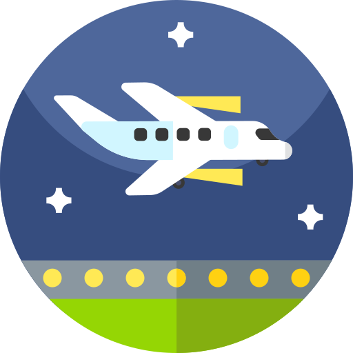 비행 Geometric Flat Circular Flat icon