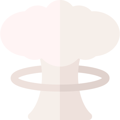 Explosion nuclear Basic Rounded Flat icono