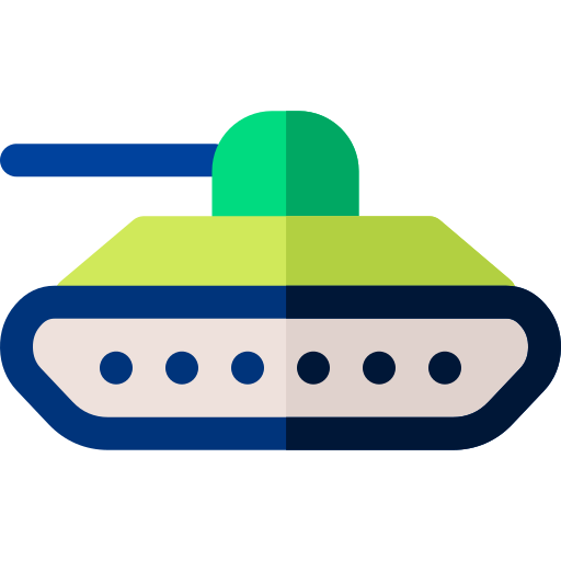 czołg Basic Rounded Flat ikona