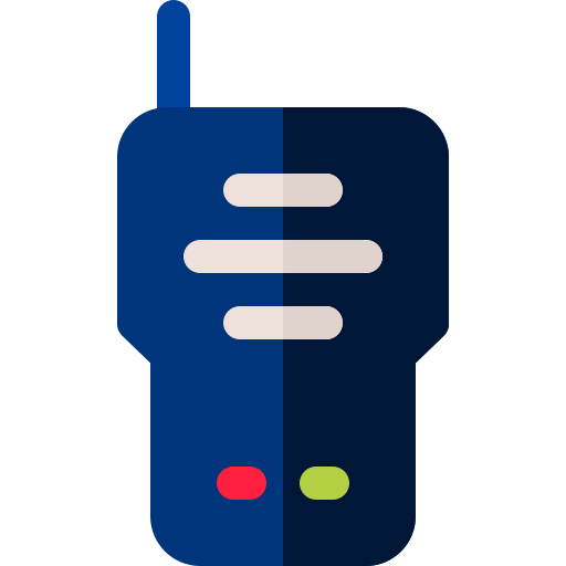 walkie talkie Basic Rounded Flat icona