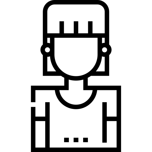 adolescent Detailed Straight Lineal Icône