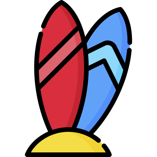 Surfboard Special Lineal color icon
