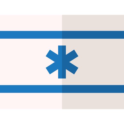 Israel Basic Straight Flat icon
