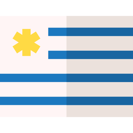 Uruguay Basic Straight Flat icon