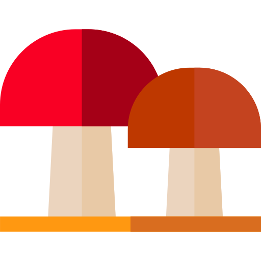 Mushrooms Basic Straight Flat icon