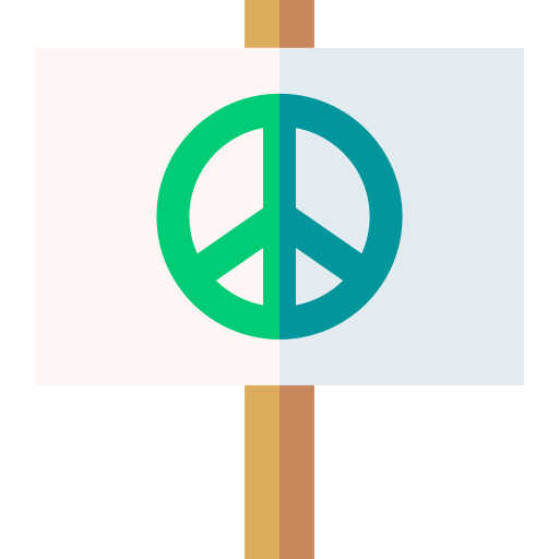 평화의 상징 Basic Straight Flat icon