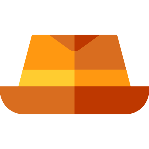 フェドーラ帽 Basic Straight Flat icon