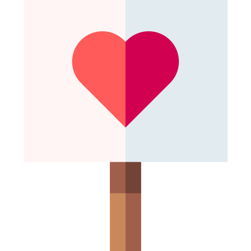 Corazón Basic Straight Flat icono