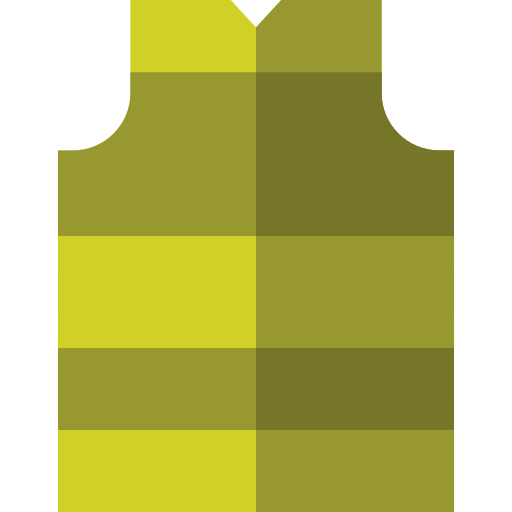 Waistcoat Basic Straight Flat icon
