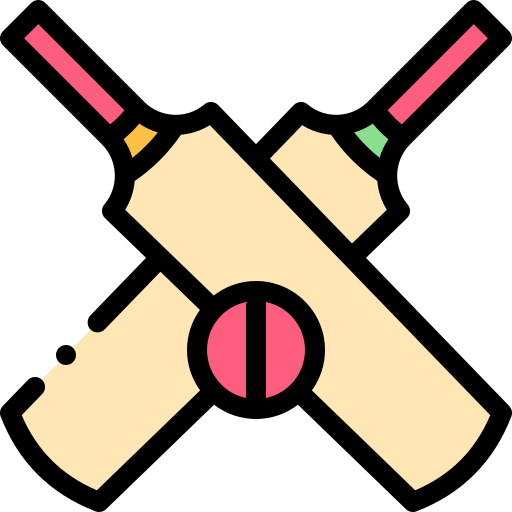クリケット Detailed Rounded Lineal color icon