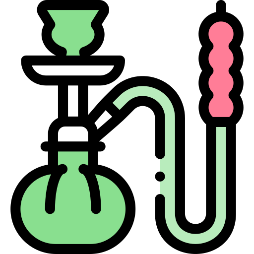 물 담뱃대 Detailed Rounded Lineal color icon
