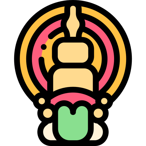 kathakali Detailed Rounded Lineal color icon