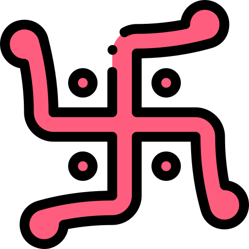 卍 Detailed Rounded Lineal color icon