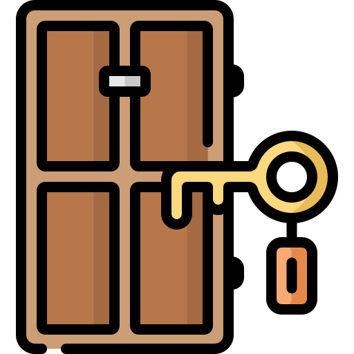 Door key Special Lineal color icon