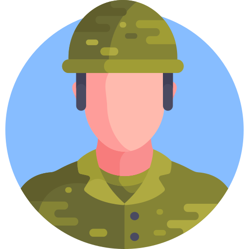 soldaat Detailed Flat Circular Flat icoon