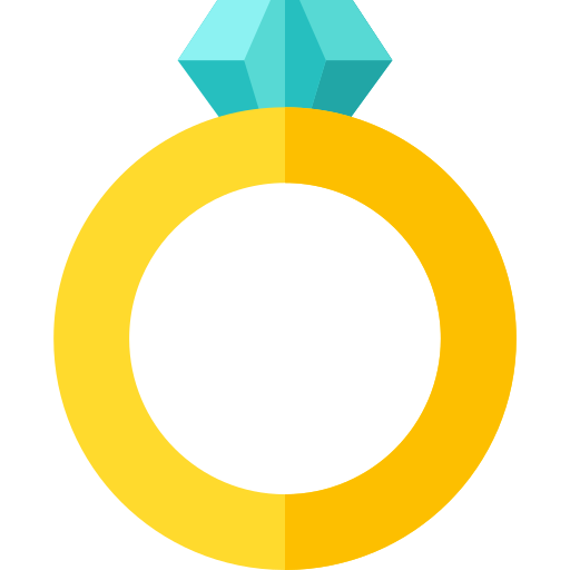 diamant-ring Basic Straight Flat icon