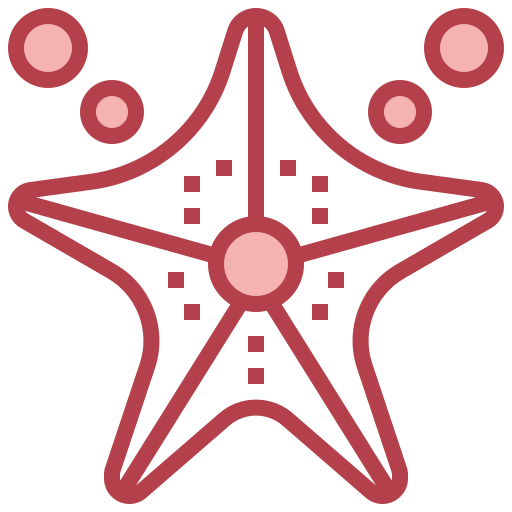 Estrelas do mar Surang Red Ícone