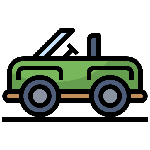 jeep Surang Lineal Color ikona