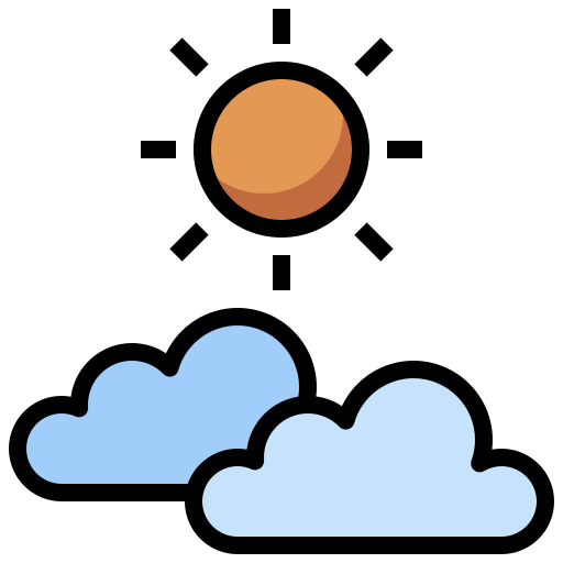 Weather Surang Lineal Color icon
