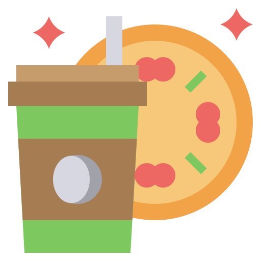 pizza Surang Flat icono