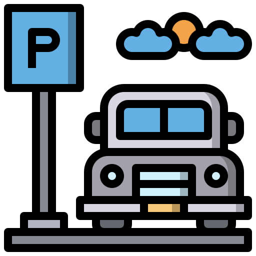 parking Surang Lineal Color ikona