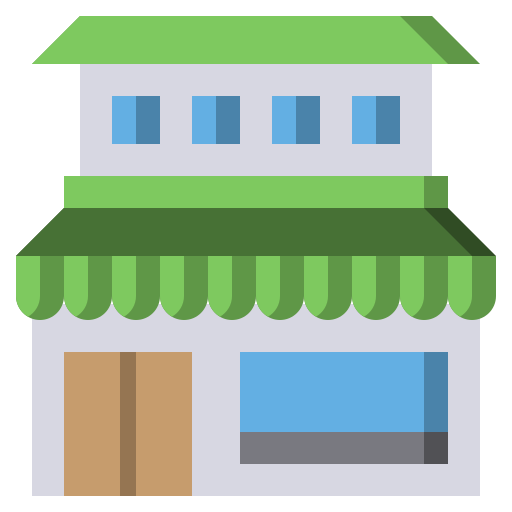 Groceries store Surang Flat icon